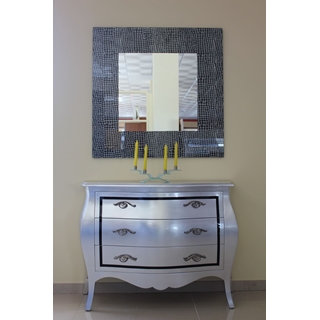 00_Mueble en plata y negro - Imagen 1