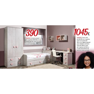 Cama nido juvenil de 90x190 - Imagen 1