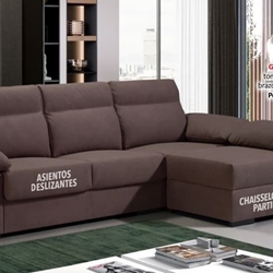 Chaiselongue en tonos chocolate - Imagen 1