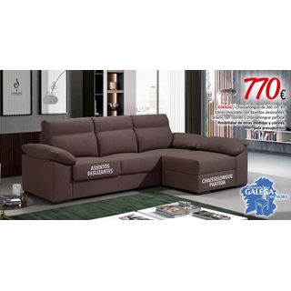 Chaiselongue en tonos chocolate - Imagen 1