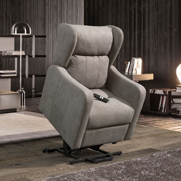 GM997_Sillón de sistema eléctrico con 2 motores, con elevador gris - Imagen 2