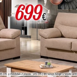 Sofás de 2 y 3 plazas en tonos beige - Imagen 1